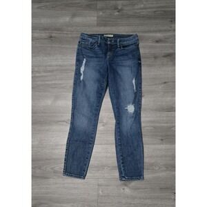 Guess Los Angeles‎ Jeans Womens Skinny 28x27 Blue Distressed Denim